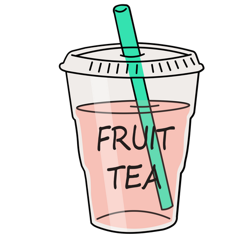 here is a Fruit Tea Sticker from the Food and Beverages collection for sticker mania