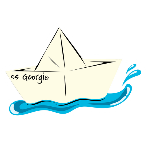here is a It SS Georgie Paper Boat Sticker from the Noob Pack collection for sticker mania