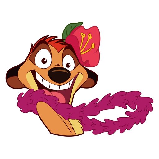 here is a The Lion King Timon Hula Dance Sticker from the The Lion King collection for sticker mania