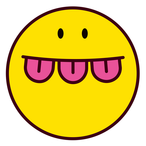 here is a Many Tongues Smile Sticker from the Noob Pack collection for sticker mania