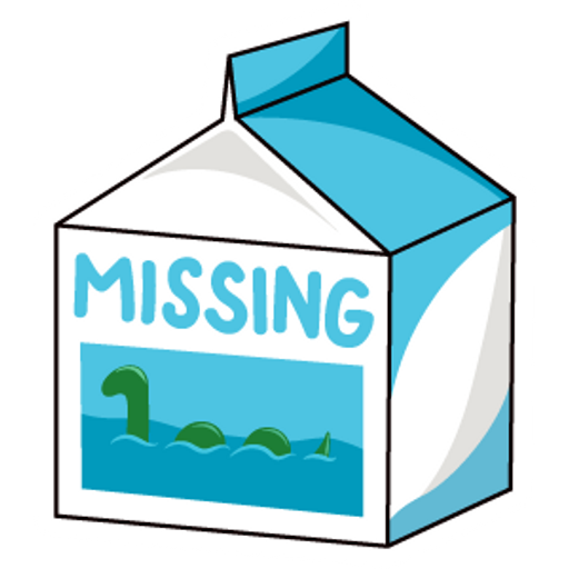 here is a Missing Milk Loch Ness Monster Sticker from the Food and Beverages collection for sticker mania