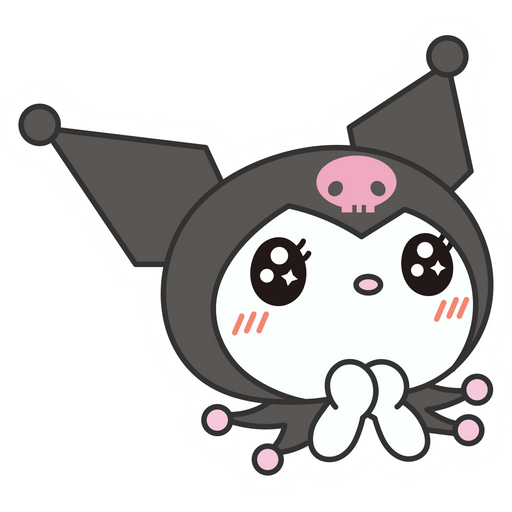 here is a Sanrio Kuromi Cute Sticker from the Sanrio collection for sticker mania