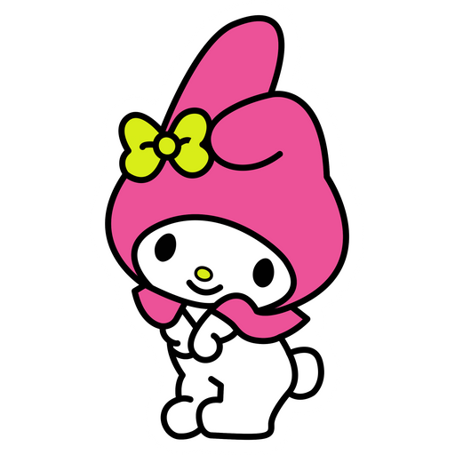 here is a Sanrio My Melody Shy Sticker from the Sanrio collection for sticker mania