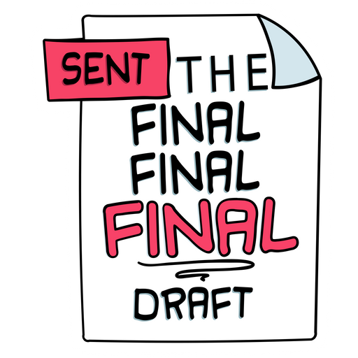 here is a Sent the Final Final Final Draft Sticker from the Noob Pack collection for sticker mania