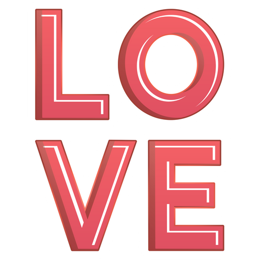 here is a Red LOVE Sticker from the Inscriptions and Phrases collection for sticker mania