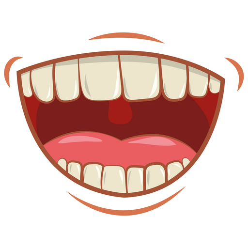here is a Laughing Mouth with Teeth Sticker from the Face Decorations collection for sticker mania