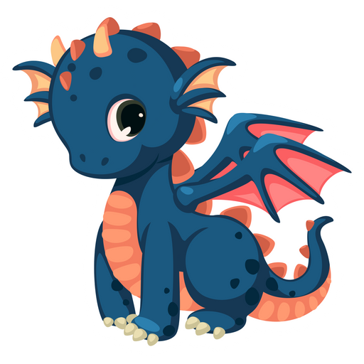 here is a Blue Dragon Kid Sticker from the Cute collection for sticker mania