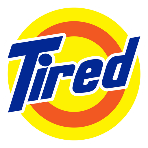 here is a Tired Tide Logo Sticker from the Logo collection for sticker mania
