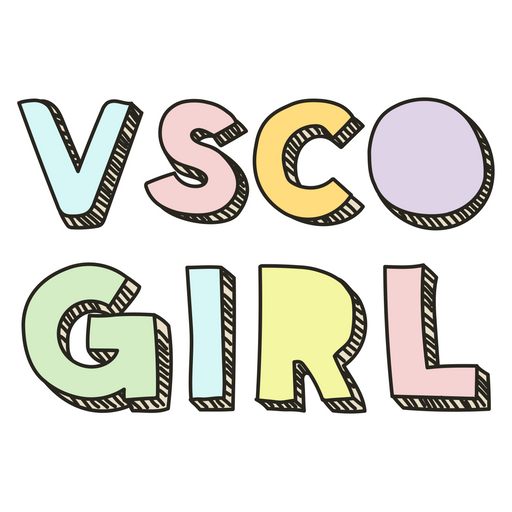 here is a VSCO Girl Sticker from the VSCO Girl and Aesthetics collection for sticker mania