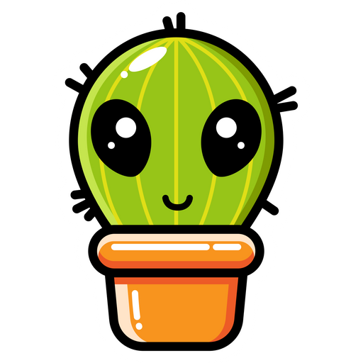 here is a Cute Alien Cactus Sticker from the Cute collection for sticker mania