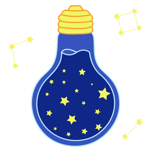 here is a Light Blub with Stars Sticker from the Outer Space collection for sticker mania