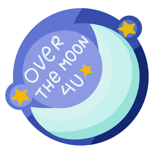here is a Over the Moon 4U Sticker from the Outer Space collection for sticker mania