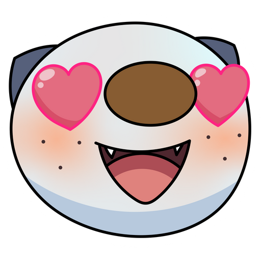 here is a Pokemon Oshawott Love Sticker from the Pokemon collection for sticker mania