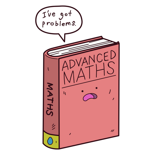 here is a Advanced Math Book Problems Sticker from the School collection for sticker mania