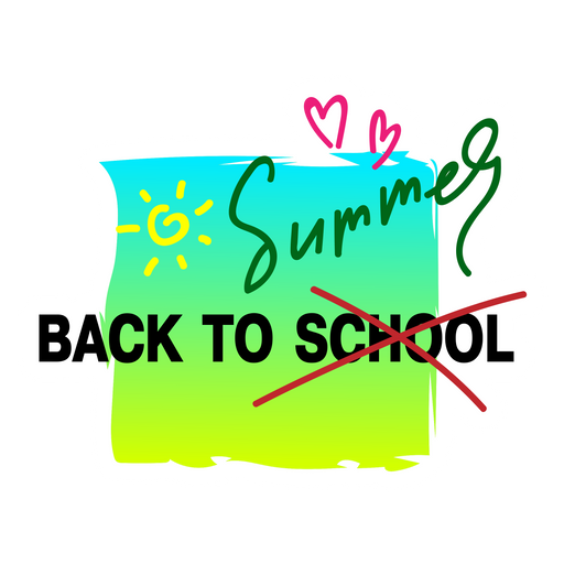 here is a Back to School - Summer Sticker from the School collection for sticker mania