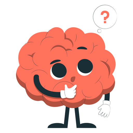 here is a Brain is Thinking Sticker from the School collection for sticker mania