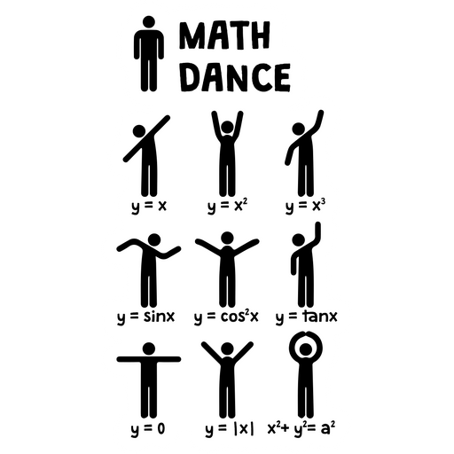 here is a Math Dance Sticker from the School collection for sticker mania