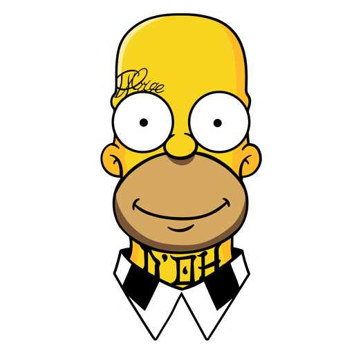 here is a Homer Simpson Gangster Sticker from the The Simpsons collection for sticker mania