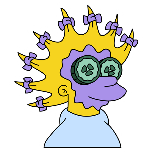here is a The Simpsons Lisa with Face Mask Sticker from the The Simpsons collection for sticker mania