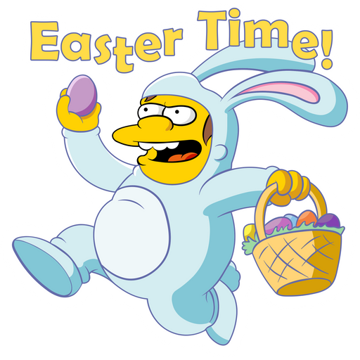 here is a The Simpsons Nelson Easter Time Sticker from the The Simpsons collection for sticker mania