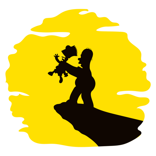 here is a The Simpsons Lion King Sticker from the The Simpsons collection for sticker mania