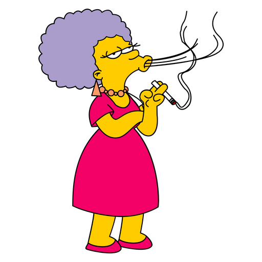 here is a The Simpsons Patty Sticker from the The Simpsons collection for sticker mania
