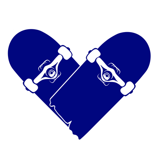 here is a Broken Skateboard Heart Sticker from the Skateboard collection for sticker mania