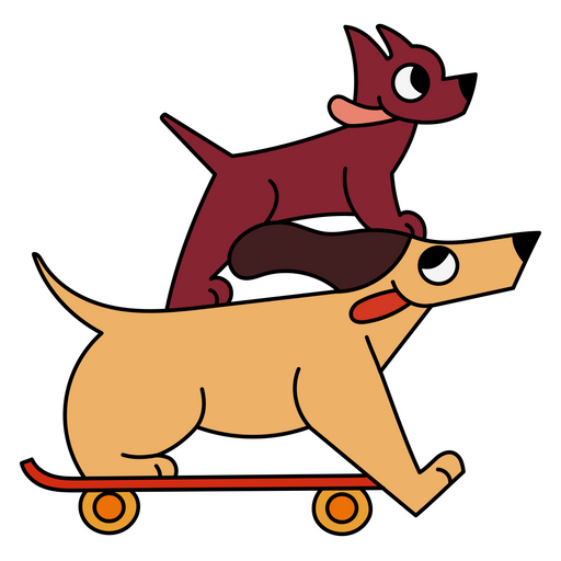 here is a Dogs Skaters Skateboard Sticker from the Skateboard collection for sticker mania