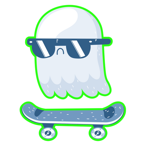 here is a Ghost Skateboarding Sticker from the Skateboard collection for sticker mania