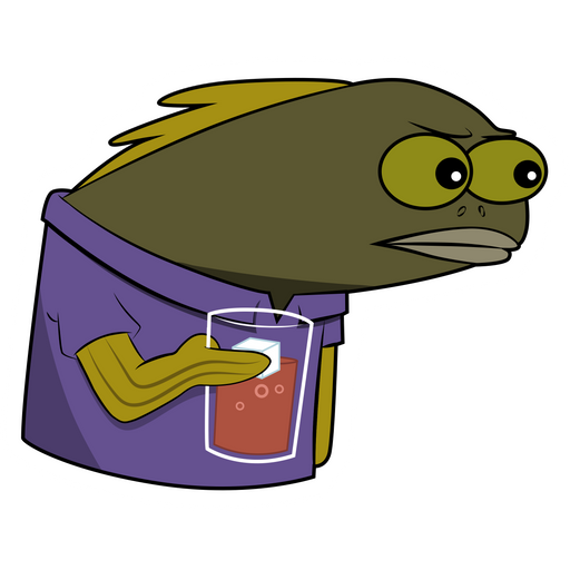here is a Spongebob Long Neck Fish Sticker from the SpongeBob collection for sticker mania