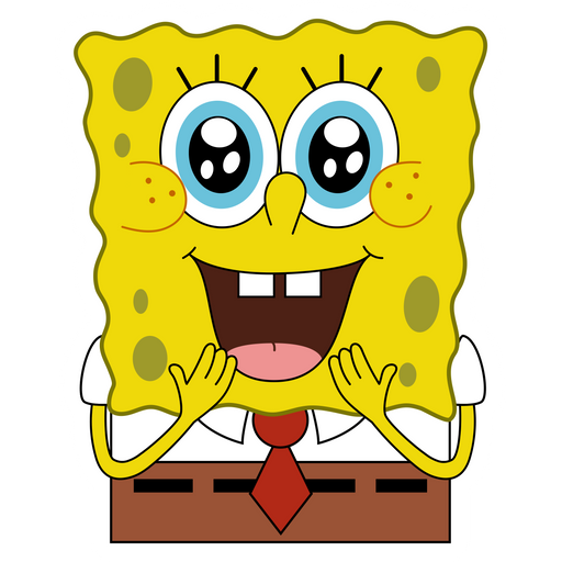 here is a SpongeBob Really Sticker from the SpongeBob collection for sticker mania