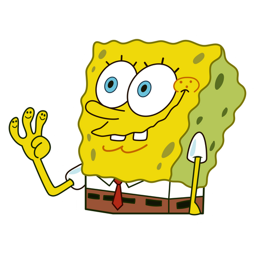 here is a Spongebob The Gang's All Here Sticker from the SpongeBob collection for sticker mania