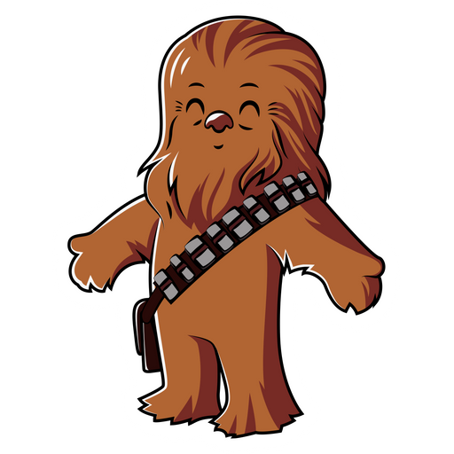 here is a Star Wars Cute Chewbacca Sticker from the Star Wars collection for sticker mania