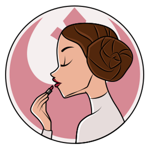 here is a Star Wars Princess Leia and Lipstick Sticker from the Star Wars collection for sticker mania