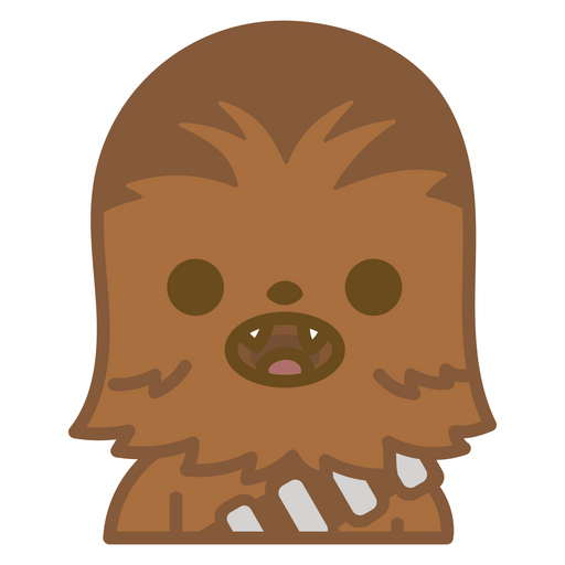here is a Star Wars Chewbacca Cute Sticker from the Star Wars collection for sticker mania