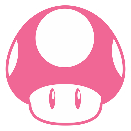 here is a Super Mario Mushroom Pink Sticker from the Super Mario collection for sticker mania