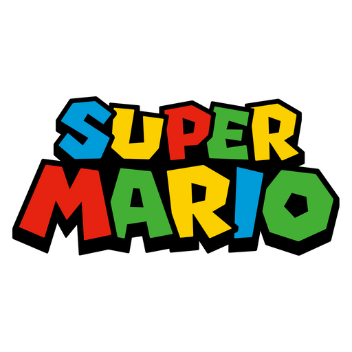 here is a Super Mario Logo Sticker from the Super Mario collection for sticker mania