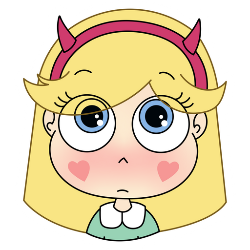 here is a Star Vs. the Forces of Evil Star Butterfly Blush Sticker from the Star vs. the Forces of Evil collection for sticker mania