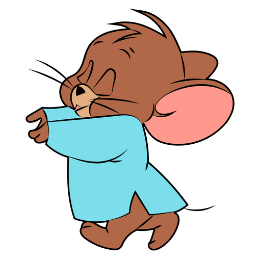 here is a Tom and Jerry Jerry Sleepwalking Sticker from the Tom and Jerry collection for sticker mania