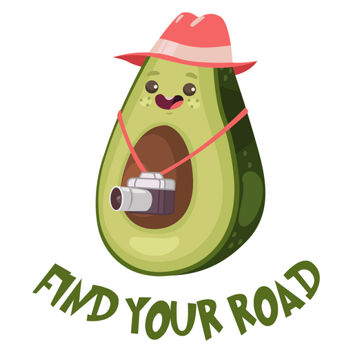 here is a Avocado Find Your Road Sticker from the Travel collection for sticker mania