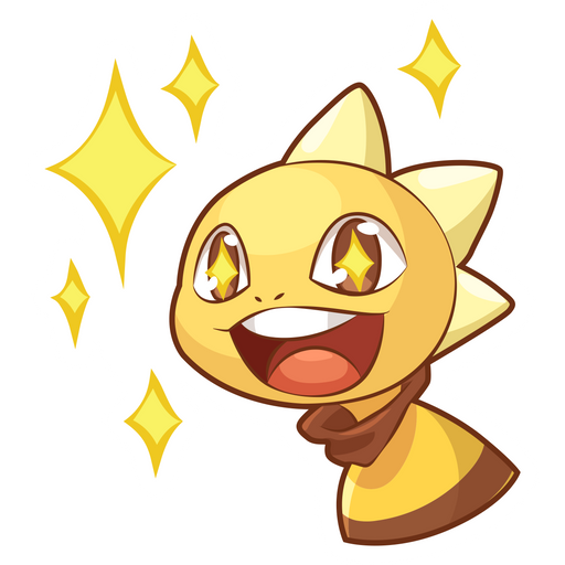 here is a Undertale Happy Monster Kid Sticker from the Undertale and Deltarune collection for sticker mania