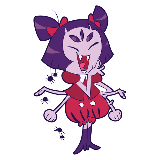 here is a Undertale Muffet Sticker from the Undertale and Deltarune collection for sticker mania