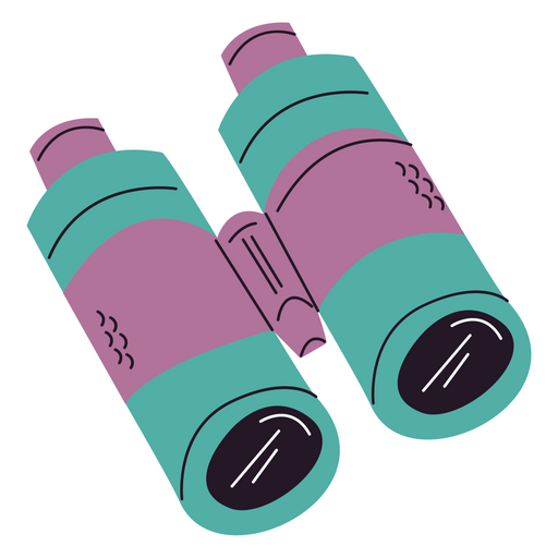 here is a VSCO Purple and Teal Binoculars Sticker from the VSCO Girl and Aesthetics collection for sticker mania