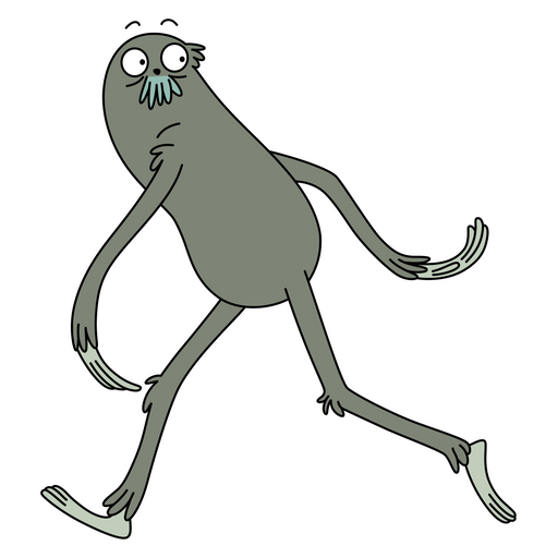 here is a We Bare Bears Bigfoot Charlie Goes Sticker from the We Bare Bears collection for sticker mania