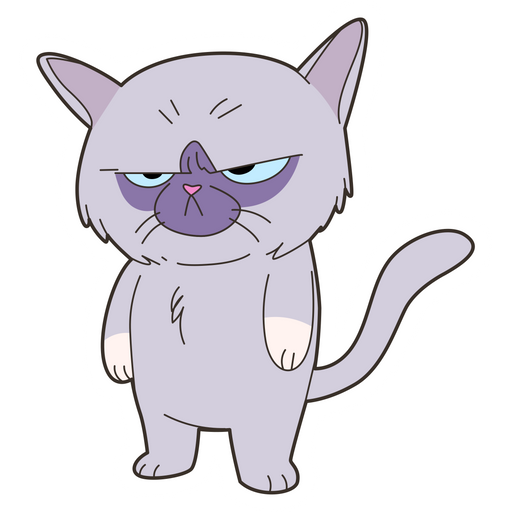 here is a We Bare Bears Angry Kitty Sticker from the We Bare Bears collection for sticker mania