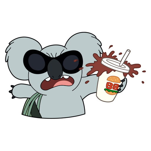 here is a We Bare Bears Angry Nom Nom Sticker from the We Bare Bears collection for sticker mania