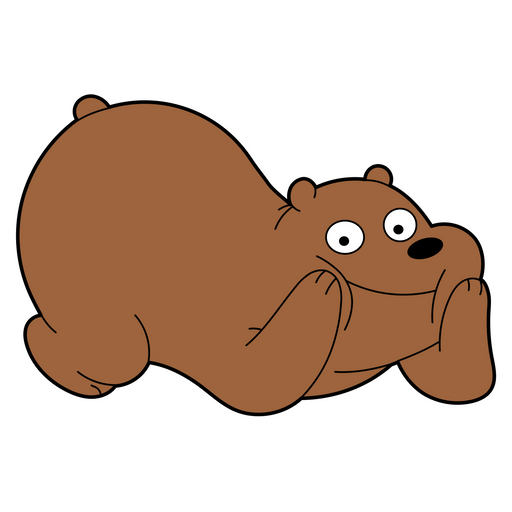 here is a We Bare Bears Grizzly Curious Sticker from the We Bare Bears collection for sticker mania