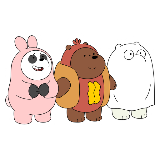 here is a We Bare Bears Trick or Treat Sticker from the We Bare Bears collection for sticker mania