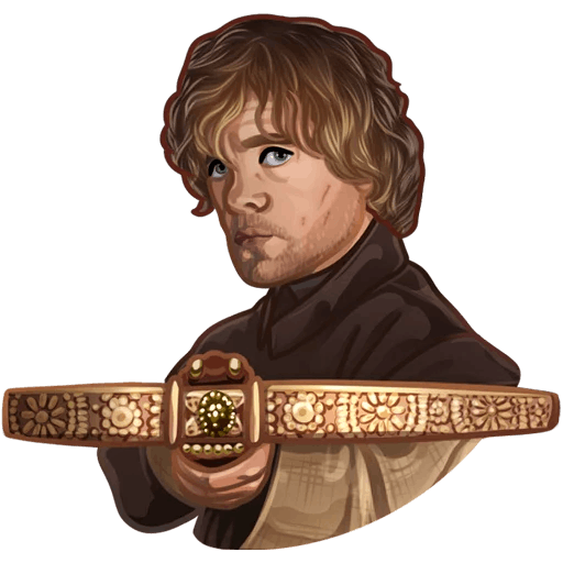here is a Tyrion Lannister with a Crossbow from the Game of Thrones collection for sticker mania