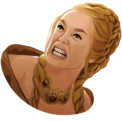 here is a Cersei I Lannister from the Game of Thrones collection for sticker mania